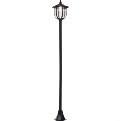 Image of Outsunny Outdoor Garden Solar Post Lamp Sensor Light LED Lantern Bollard Pathway Torch 1.77m Tall