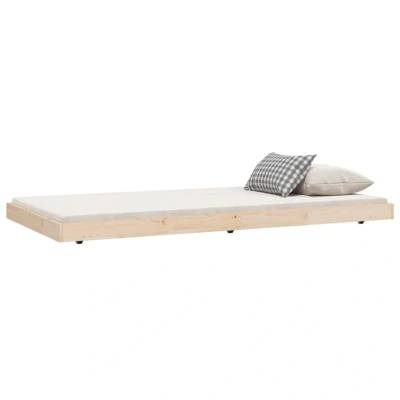 Image of vidaXL Bed Frame without Mattress 80x200 cm Solid Wood Pine