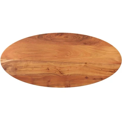 Image of vidaXL Table Top 140x60x3.8 cm Oval Solid Wood Acacia