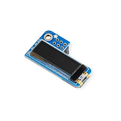 Image of Adafruit PiOLED 128x32 Monochrome OLED Add on for Raspberry Pi