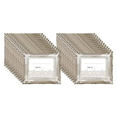 Image of MCS Wedding Photo Frame/Placecard Holder, 69043, 24 Pack, Rustic Brown
