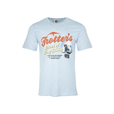 Image of Only Fools and Horses Del Boys Hang Gliding School Official T Shirt (as8, Alpha, l, Regular, L) Blue