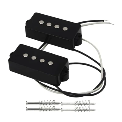 Image of FLEOR Alnico 5 PB Bass Pickups Humbucker Pickup for 4 String Replacement