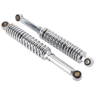 Image of Shock absorber set, universal chrome, 340 mm, for Mofa, Mokick, Moped
