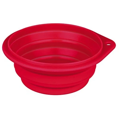 Image of Trixie Travel Bowl, 0.5 L x 14 cm, Red / Blue