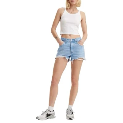 Image of Levi&#039;s Women&#039;s 501 Original Denim Shorts, Blue, 25W
