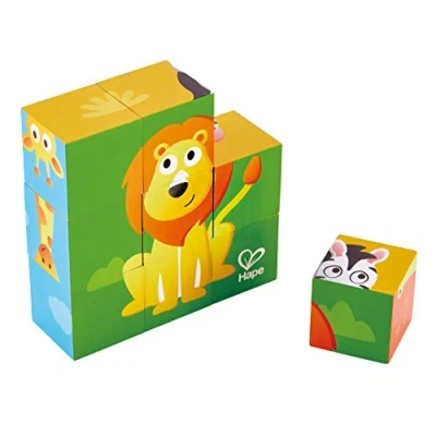 Image of Joma HAP E1619 Jungle Animal Block Puzzle, Multi Colour, 60 x 80 cm