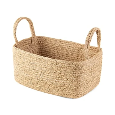Image of Compactor Dina Jute Storage Basket, Size Small, 24 x 15 12cm, Brown, RAN10543
