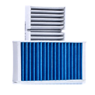 Image of 1668300318, 2928300000, A1668300318, A2928300000 Pollen FILTER HENGST E3909LB 2 with antibacterial action 253mm 134mm 41mm