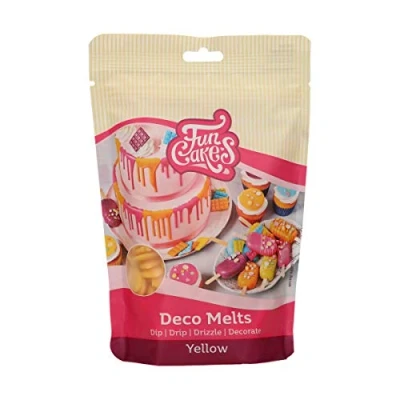 Image of FunCakes Deco Melts Yellow, AZO Free, 250 g
