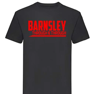 Image of FootballApparelGifts Barnsley Through and Premium T Shirt Gift Mens (Medium) Black