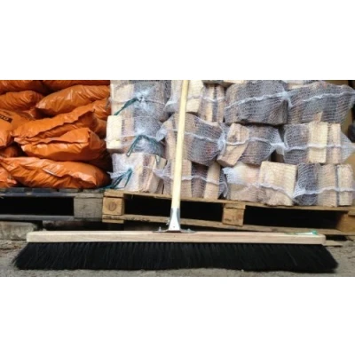 Image of 36&quot; Extra Large Sweeping Brush Broom Soft Yard Sweeper Garden with Handle and Bracket