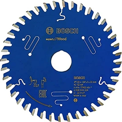 Image of Bosch 2608644004 EXWOH 40 Tooth Top Precision Circular Saw Blade, 0 V, Blue