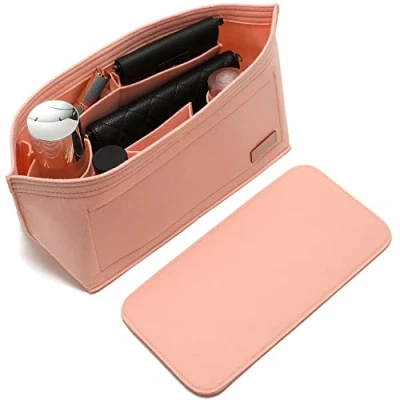 Image of Doxo Handbag Organizer and Felt Tote Bag Compatible with LV Speedy 35 Neverfull MM (Large + Basic Shape)