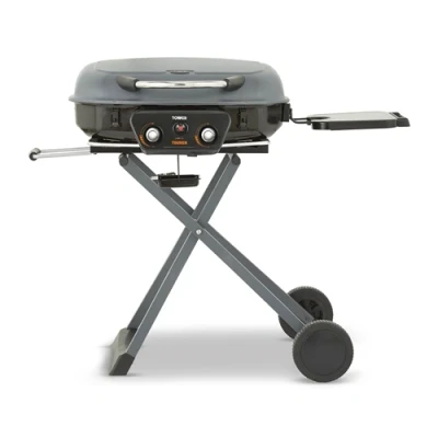 Image of Tower Tourer Two Burner Portable Gas BBQ Barbecue Cooking station Black