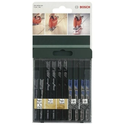 Image of Bosch 2609256776 Jigsaw Blade Set 2 x U 101 B 144 D 19 Bo 18 A