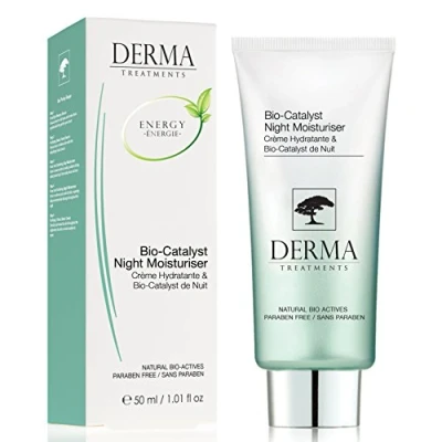Image of Derma Treatments Bio Catalyst Night Moisturiser with Vitamin E &amp; Coconut Oil which aims to deeply hydrate and nourish the skin 50ml