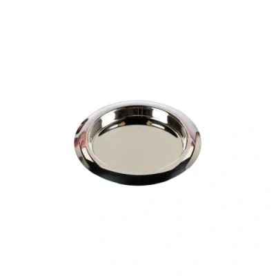 Image of bar@drinkstuff Stainless Steel Drinks Coaster 11cm Set of 4 Bar Coasters, Mats, Coasters