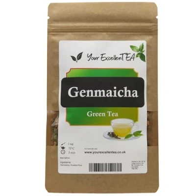 Image of Your ExcellenTEA Genmaicha 玄米茶 Brown Rice Sencha Green Loose Leaf Tea Japanese Style 50g