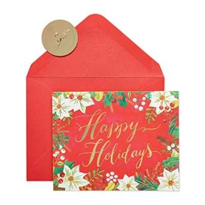 Image of Papyrus Holiday Cards Boxed with Envelopes, Warmest Wishes of the Season, Happy Holidays (20 Count)