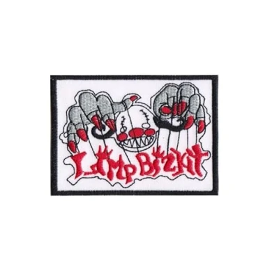 Image of Limp Bizkit Clown Nu Metal Band Patch Badge Embroidered Iron on Applique Accessory