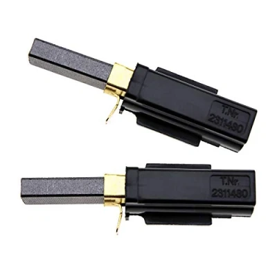 Image of YINETTECH Numatic Motor Carbon Brush Pack of 2 Black For DL21104T DL11103T DL21102
