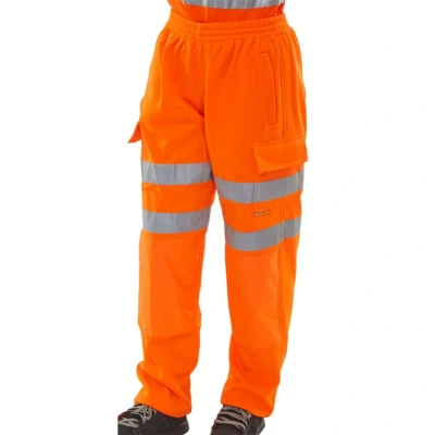 Image of HI VIZ JOGGING BOTTOMS ORANGE M