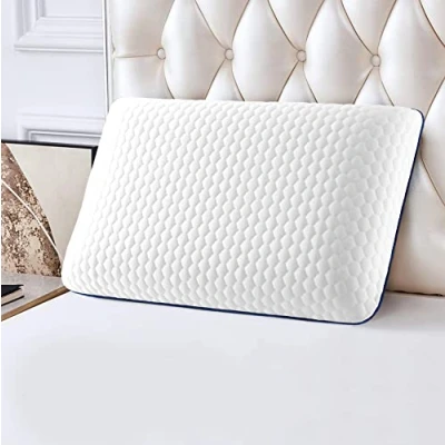 Image of Bedbric Cervical Memory Foam Pillow for Side, Stomach and Back Sleepers Cooling Gel Infused Orthopedic Relaxing Bed Neck Pain