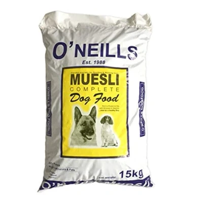 Image of O&#039;Neills Premium Muesli for Sporting and Working Dogs. Complete Dry Dog Food 15kg