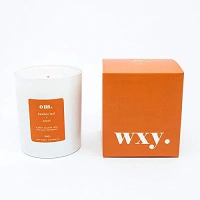 Image of WXY om. scented candle, Bamboo Leaf &amp; Neroli