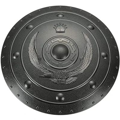 Image of Playwell Deluxe Martial Arts Black Battle Polypropylene Full Contact Weapons Shield 50cm Wide