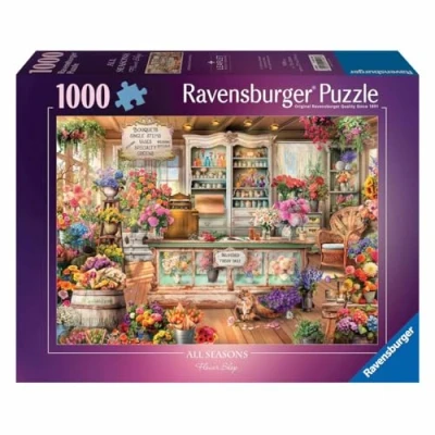 Image of Ravensburger All Seasons Flower Shop 1000 Piece Jigsaw Puzzles for Adults and Kids Age 12 Years Up