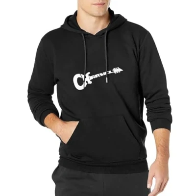 Image of Charvel Guitars Logo Hoody With kangaroo Pocket Sweatershirt, Hoodie M Black