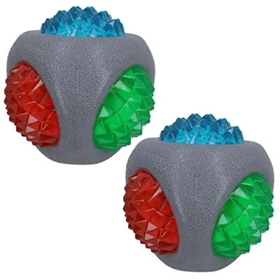 Image of AB Tools 2PK Dog Puppy Catch and Flash Ball For Dogs Perfect Low Light Play