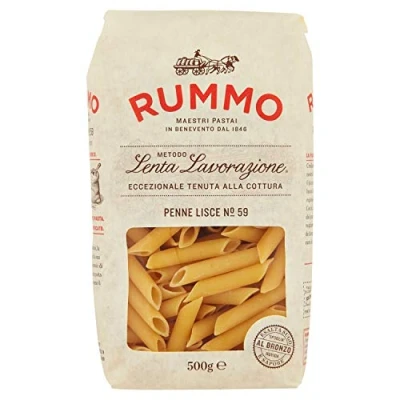 Image of Rummo Lenta Lavorazione Penne Lisce No. 59 1000 g Pack (Round Noodles)