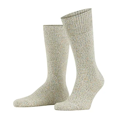 Image of FALKE Men&#039;s Rain Dye M SO Cotton Patterned 1 Pair Socks, Green (Light 7313), 5.5 8