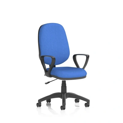Image of Eclipse I Lever Task Operator Chair Blue With Loop Arms