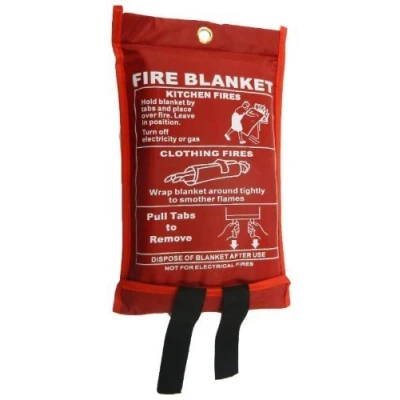 Image of Fire Blanket LARGE SIZE 1 X 1m EASY &amp; QUICK UNFOLDING BLANKET, Must have Emergency for Home, Kitchen, Garage, Office, Caravan