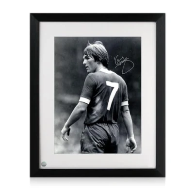 Image of Exclusive Memorabilia Kenny Dalglish Signed Liverpool Football Photo: King Kenny. Framed