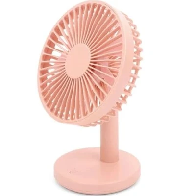 Image of Mr. Gadget&#039;s Solutions Mini Table USB Fan Small Desktop Portable Personal Quiet Office Home Bedroom Pink