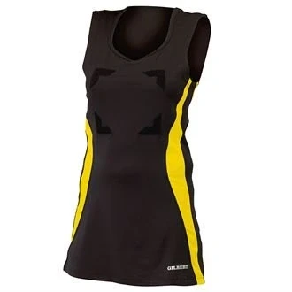 Image of Gilbert Eclipse II Netball Dress (Black/Gold, 10)