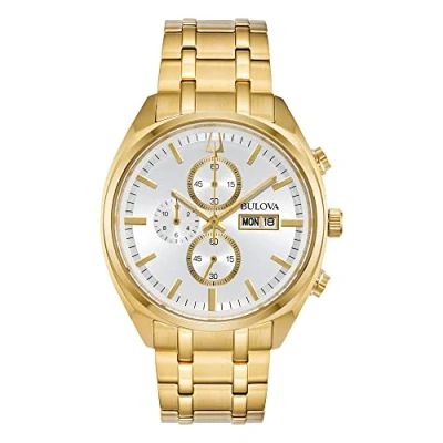 Image of Bulova Mens Analog Quartz Watch with Stainless Steel Strap 97C109
