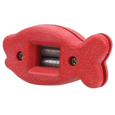 Image of RiToEasysports Ice Skate Blade Sharpener, Edge Sharpener Hockey Shoes Grinding Conditioner Blades Maintenance Tool (Red)