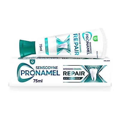 Image of Sensodyne Pronamel Toothpaste, Intensive Enamel Repair Toothpaste Formula, Extra Fresh, 75ml