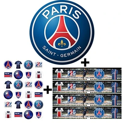 Image of Paris Saint Germain Pack 3 Edible Fondant Cakes Drive