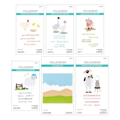 Image of Spellbinders On The Farm Animal and Landscape Die Bundle