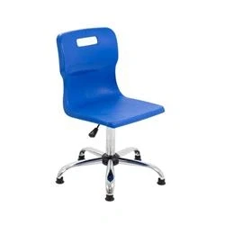 Image of Titan Swivel Senior Chair 435 525mm Seat Height Blue T35 BG