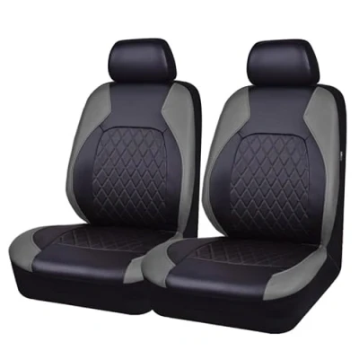 Image of YNEION Car Seat Covers, for Vauxhall Corsa D E 2006 2019/Vauxhall F 2019 2024 Leather Cushion Front Rear Protectors Full Set Waterproof Accessories,A