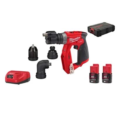 Image of Milwaukee M12FDDXKIT 202X 12V 2x2.0Ah M12 Fuel 4in1 Drill Driver Kit