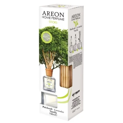 Image of AIR FRESHENER Areon House perfumes Vanilla Lavender and Patchouli Fragrance Reed Diffuser 150ml.